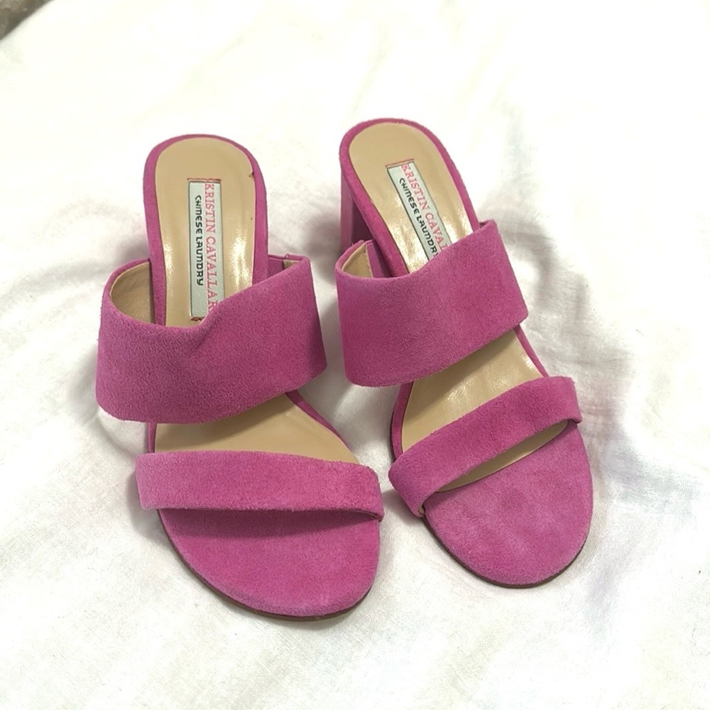 Pink Block Heels - Picture 2 of 2